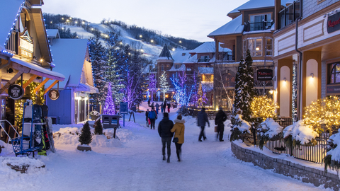 Holiday Magic, Village, Night