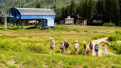 Group hike at Solitude Mountain Resort