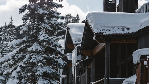 Winter, Lodging, Exterior, Stag Lodge, Alpen Globe, Igloo, Outdoor seating with snow