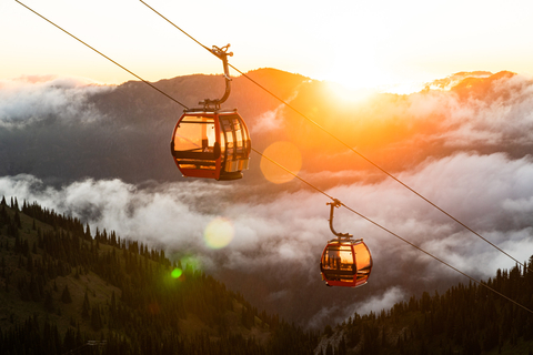 Sunset over the Mt. Rainier Gondola
