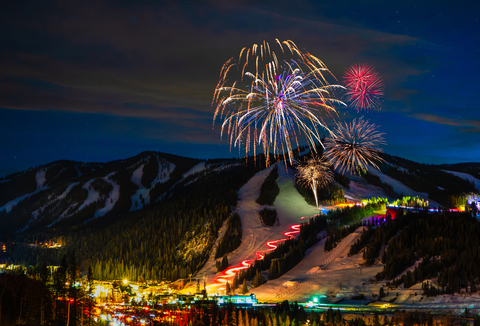 Torchlight Parade Wide Full Mountain