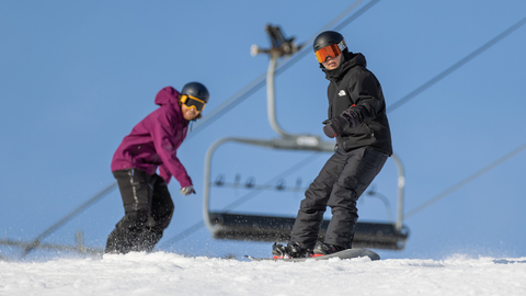 Spring Skiing, On-hill