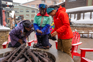 Snowy village lifestyle