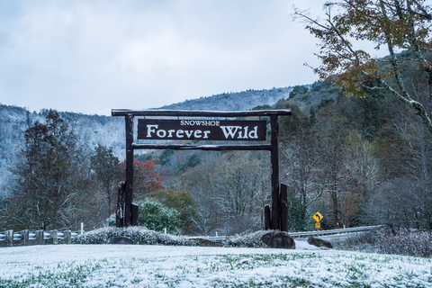 Forever Wild Sign at Snowshoe Mountain