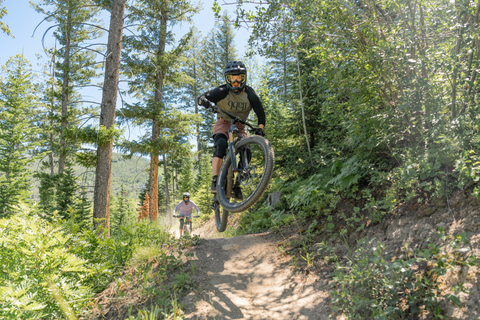 Action shot in Steamboat Bike Park