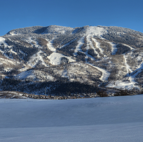 Scenic Winter Mountain
