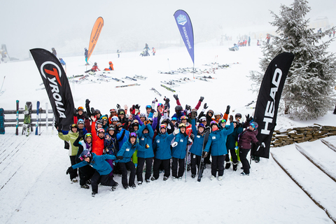 Group of people on the mountain