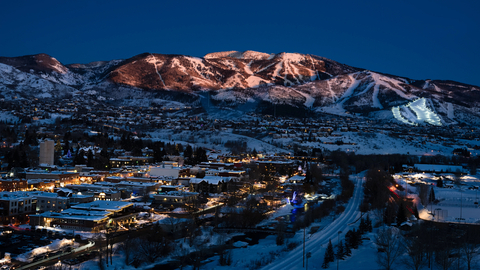 Scenic Winter Mountain