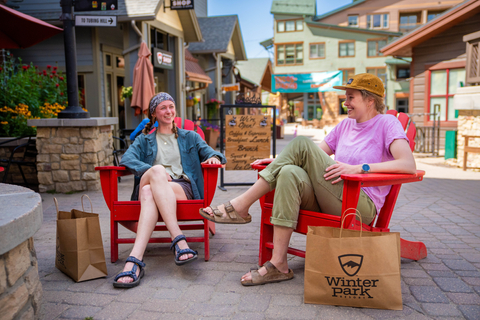 Switchback retail village shopping