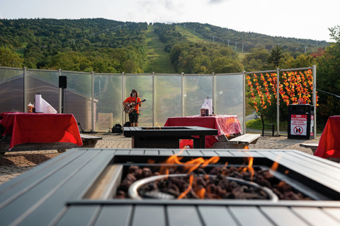 fall foliage dinner mid mountain bbq food beverage outside venue guests