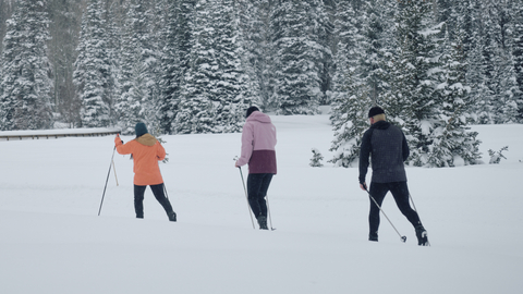 Cross country ski group at Solitude Nordic & Snowshoe Center