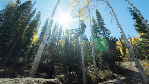 Luke & Alex Mallen ride Pyrite Plunge at Solitude Bike Park