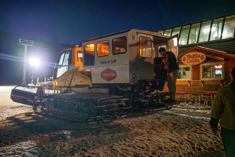 Snowcat Dinner supper luxury course experience fancy upscale dine dinning food drink beverage
