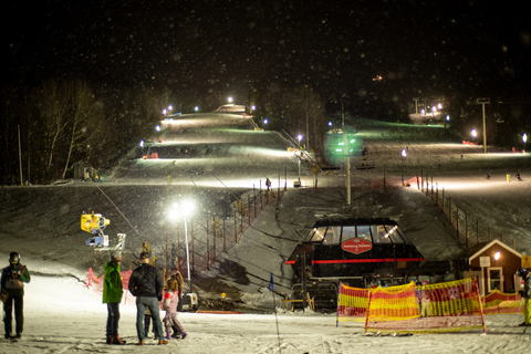 Night skiing event at Stratton Mountain