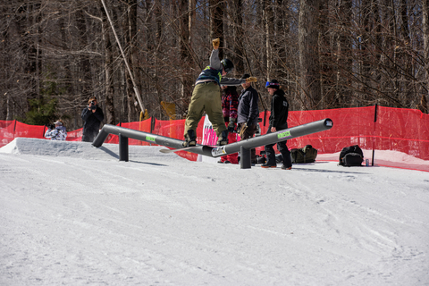 homesick rail jam snowboard snowboarding culture celebration event competition comp pros sponsor