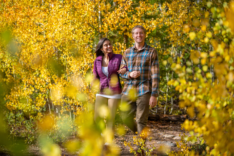 fall aspens hiking