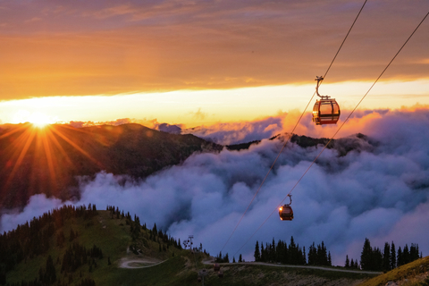 Sunset at the scenic gondola