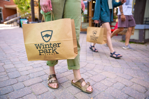 Switchback retail village shopping