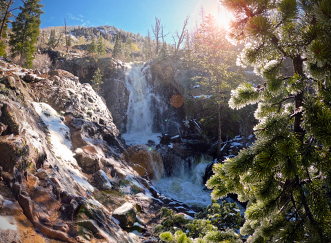 Spring and Summer Fish Creek Falls Scenic