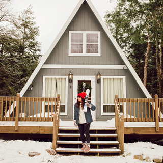 getting ready to go skiing