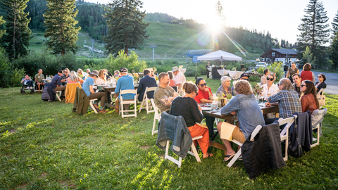 Guests enjoy  St. Bernard's Dinner & Wine Pairing Series