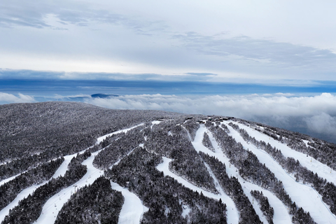 inversion summit drone scenic landscape fall line view aerial 