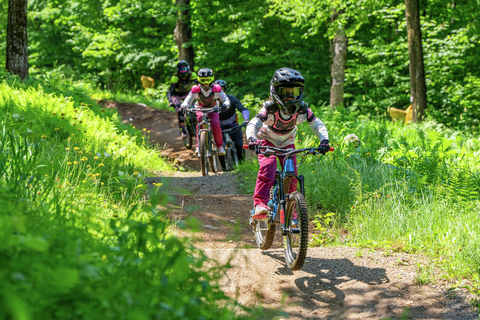 gregory family mtb session mountain bike kids berms jumps dirt shred