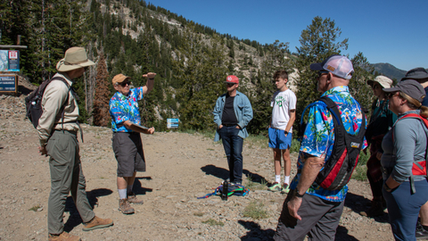 Group on a geology tour.