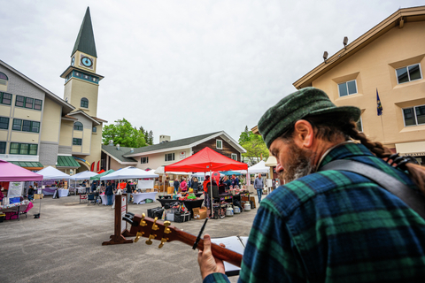 Farmers Market courtyard cloudy may day memorial day