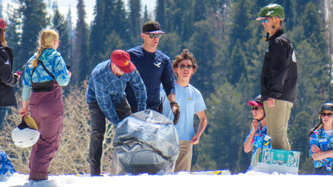 Guests participate in the Cardboard Derby at Solitude Mountain Resort. 