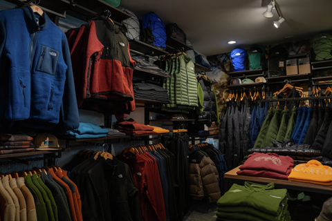 great selection of clothing, jackets, puffys, and apparel from The North Face available in the stratton village