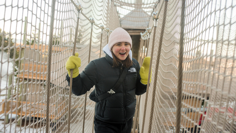 Canopy Climb Net Adventure, Winter, Day