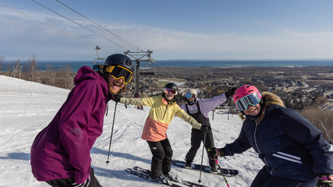 Spring Skiing, On-hill