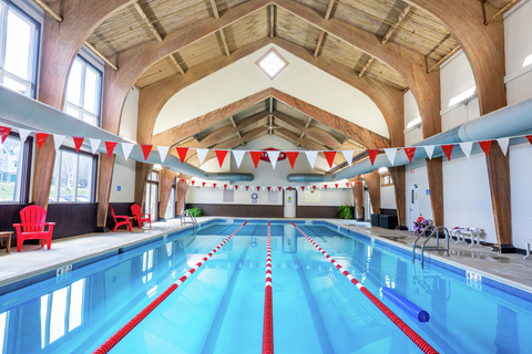 stratton training and fitness center interior workout room yoga pool