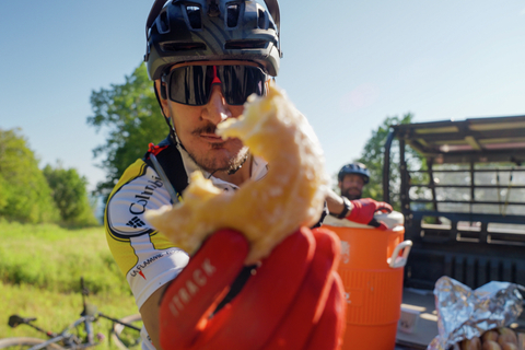 Tour de Glaze mountain biking mtb race uphill climb bike bicycle event donut frosting fun send