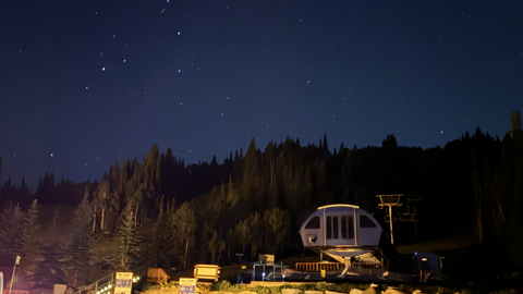 Stargazing at night at Solitude Mountain Resort.