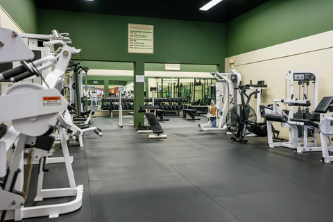 stratton training and fitness center interior workout room yoga pool