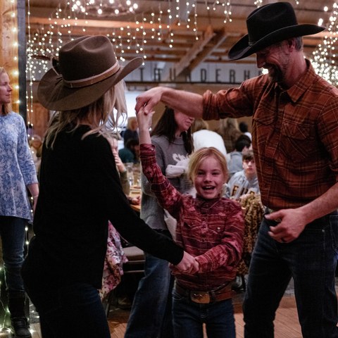 Western BBQ Line Dancing Thunderhead Family Band
