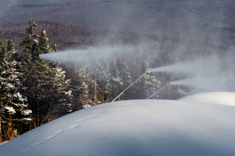 snowguns and whales summit snow snowmaking snowmakers guns piles