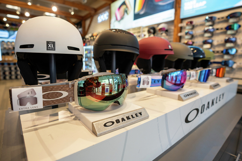 Oakley ski helmets and oakley goggles available at Stratton Mountain in the Village at HeadCase
