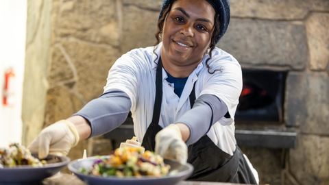 Lunch at Honeycomb Grill at Solitude Mountain Resort.