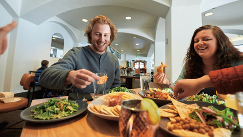 Solitude ambassadors enjoy lunch at Honeycomb Grill at Solitude Mountain Resort.