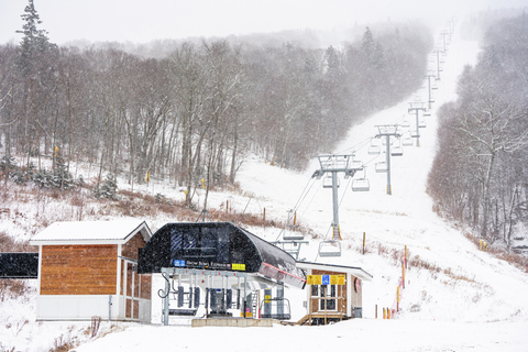 Snow Bowl Lift, Snowing, Early Season