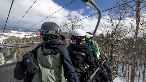 On-hill, Pow day, Skiing, Powder