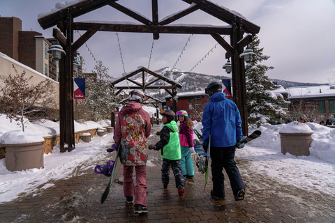 Steamboat Grand Family walk to the resort 