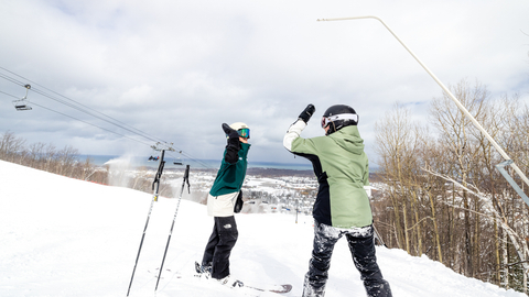 On hill, Pow day, Powder, Skiing