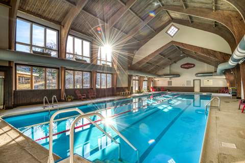 Saltwater pool at Stratton's Training and fitness center