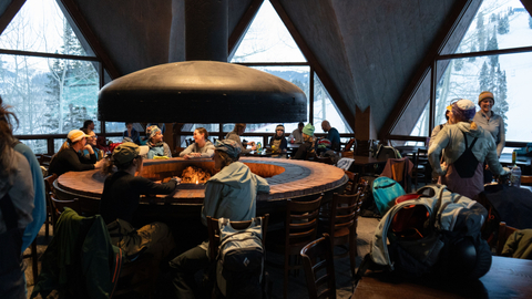 Group of women at Roundhouse during Roundhouse Roundups.