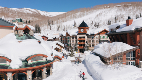 Scenic shots of Solitude Mountain Resort on a bluebird day.