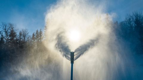 Snowmkaing at Stratton Mountain Resort